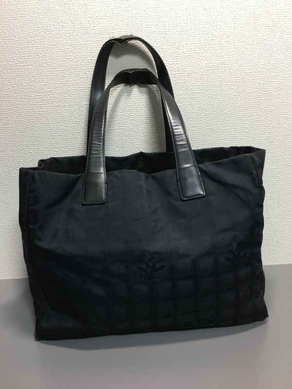 CHANEL シャネル ニュートラベル ライン トートバッグ ブラック 【公式