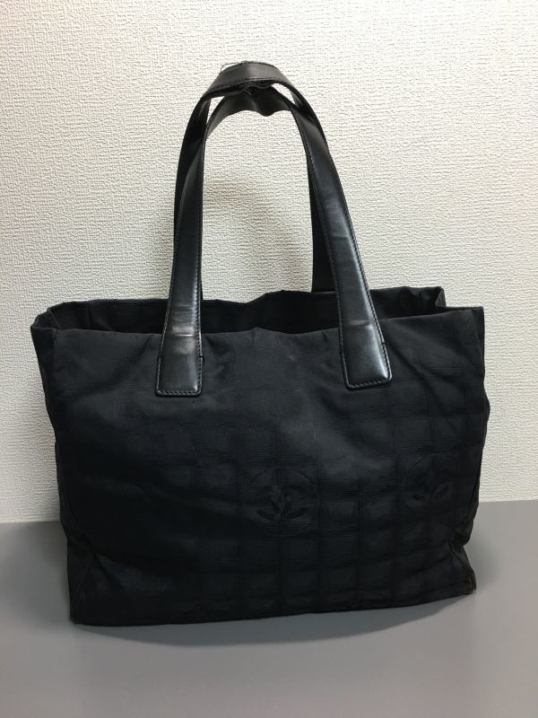 CHANEL シャネル ニュートラベル ライン トートバッグ ブラック 【公式