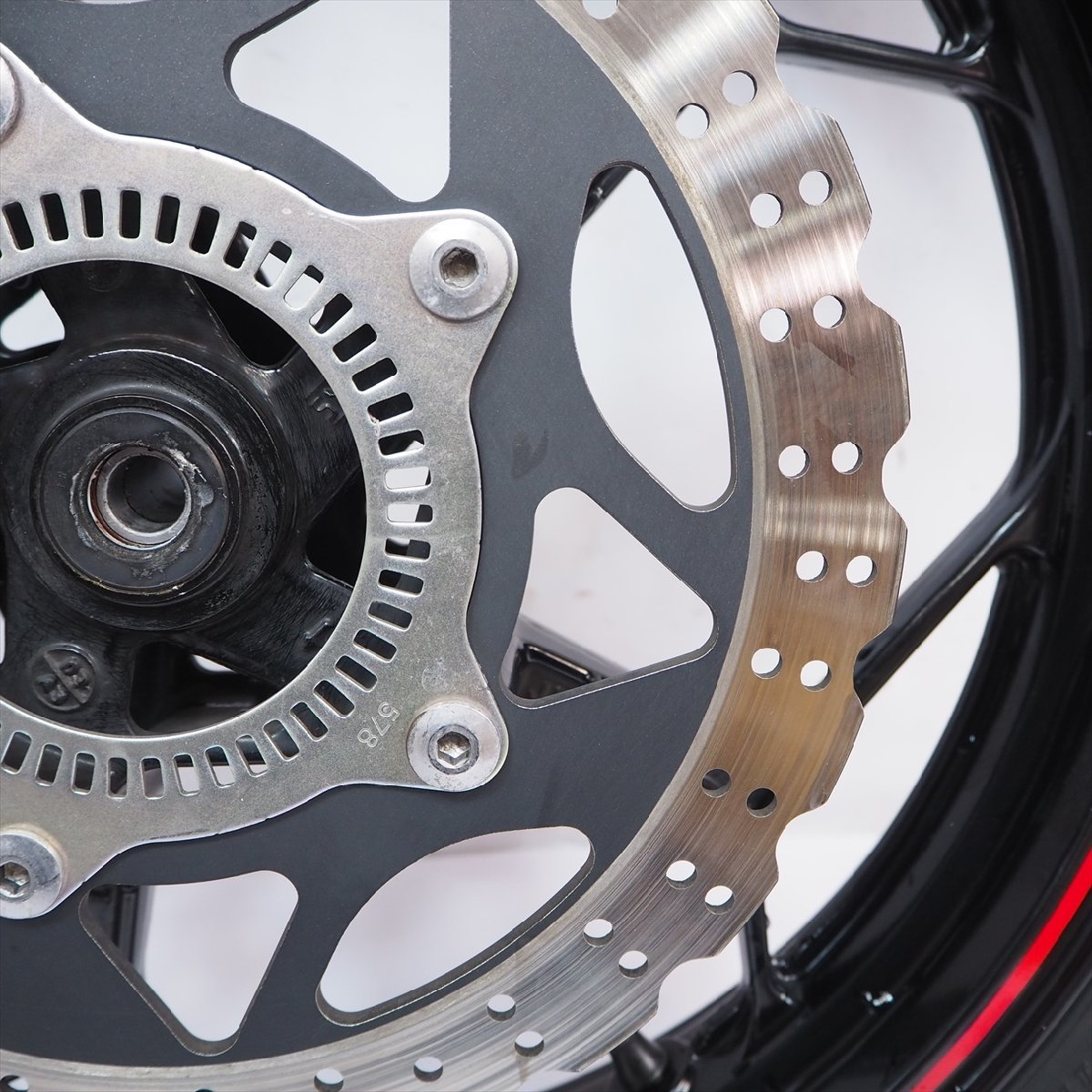 ニンジャ250 EX250L-003 14年外し純正フロントホイール ディスク