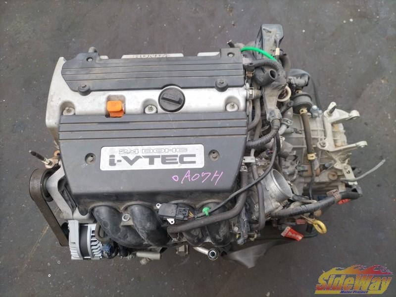 P_オデッセイ(RB3)K24A 銀 エンジン+AT+CPU assy【A07H】 P_オデッセイ(RB3)K24A assyT60H エンジン+CVT+CPU エンジン コンピューター 燃調サブコン+延長ハーネスセット