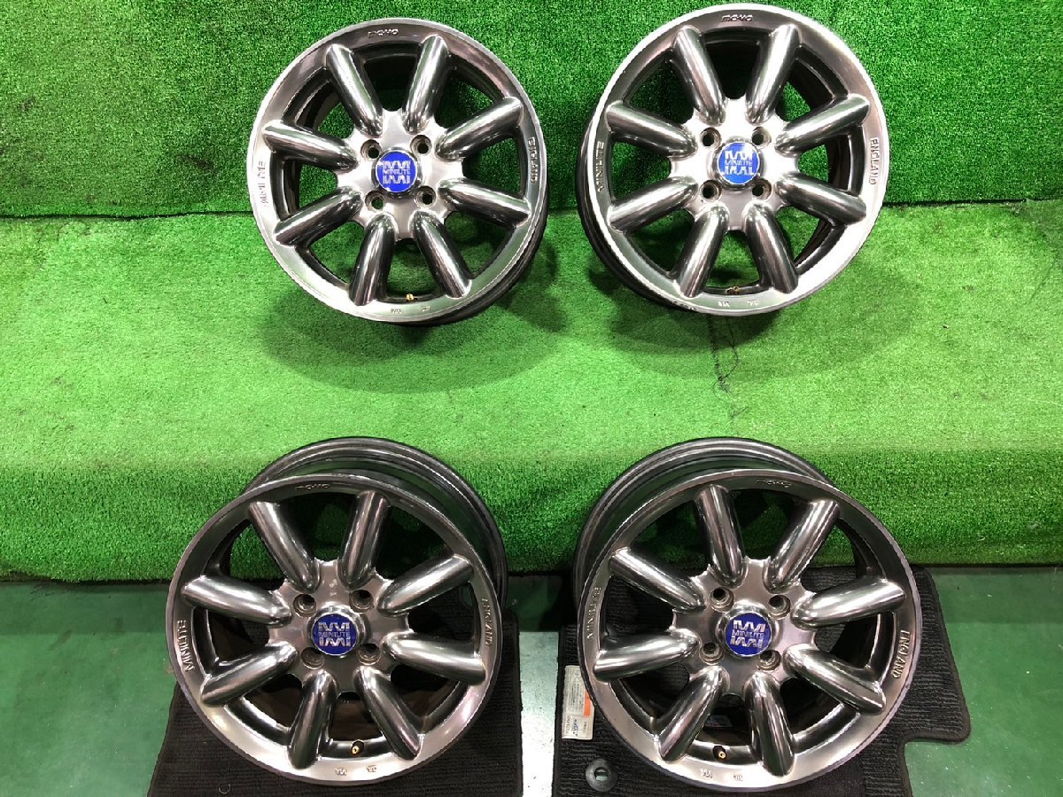ミニライト MINILITE 6J 15インチ PCD100 アルミホイール 中古 4本 