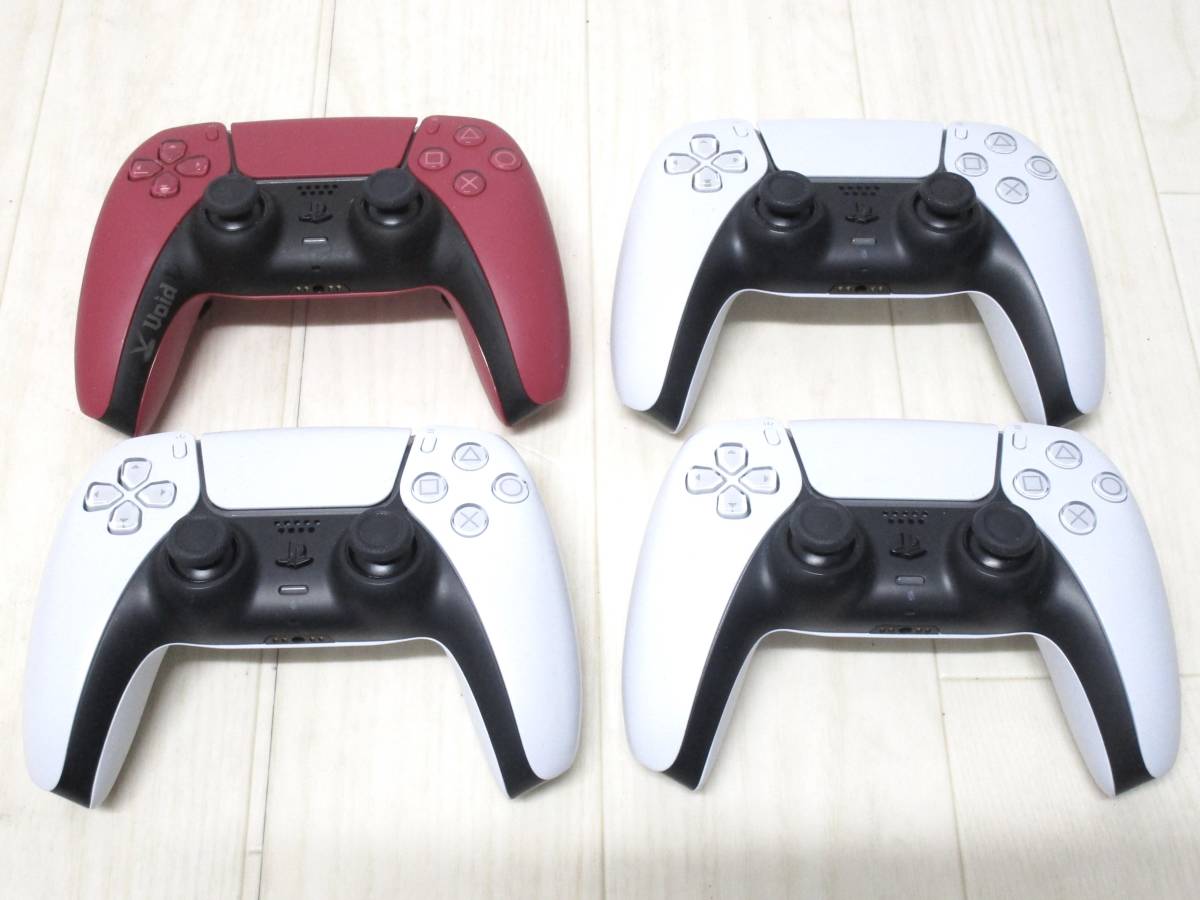 【ジャンク品】GH-285◆SONY ソニー DualSense デュアルセンス ワイヤレスコントローラー まとめて 4点セット ジャンク品
