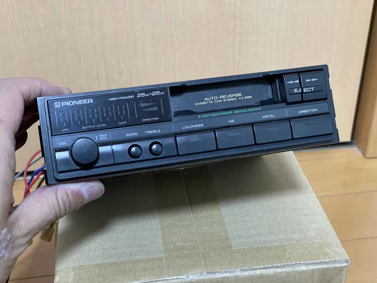 希少当時物□カロッツェリア製1DINカセットデッキ KA-555 1987年製