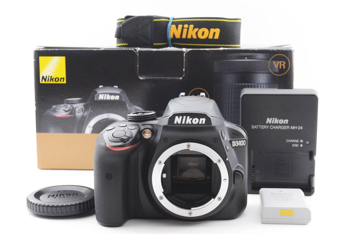 動作品 美品Nikon D3400 レンズキット シャッター回数 46549公式