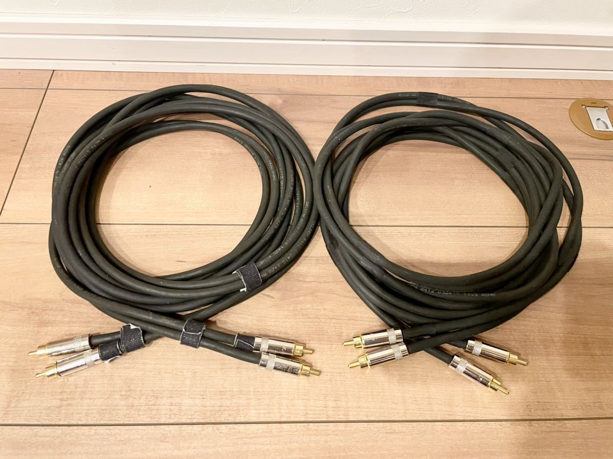 ☆送料無料☆BELDEN 8412 RCAケーブル 3mペア×2セット REANプラグ使用
