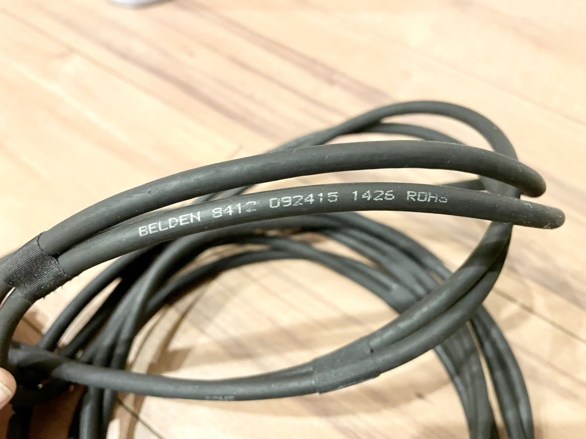 ☆送料無料☆BELDEN 8412 RCAケーブル 3mペア×2セット REANプラグ使用