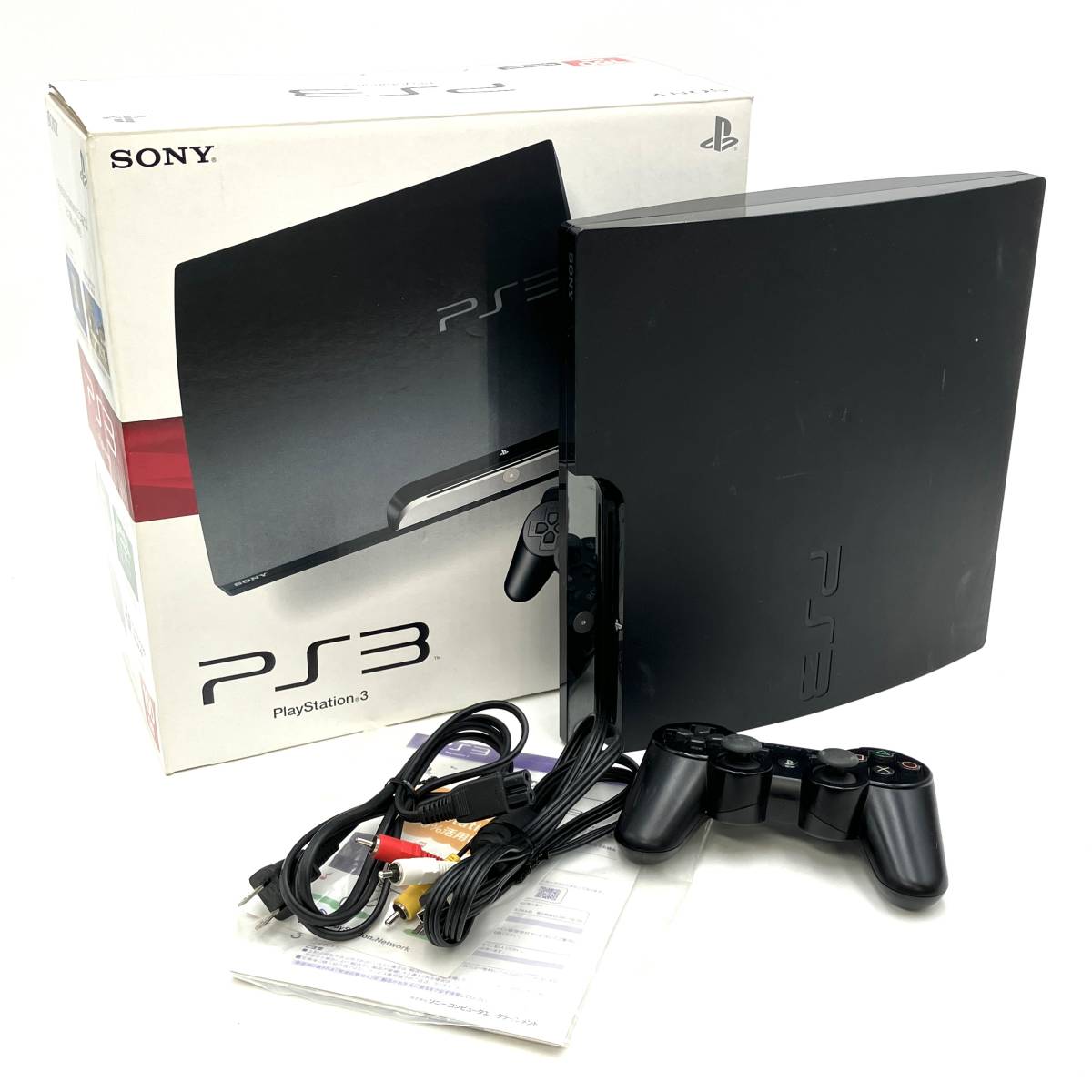 ジャンク『SONY PlayStation3 160GB CECH-2500A 本体 コントローラー 通電確認 初期化済』PS3 プレステ ソニー ゲーム機 現状品 D-4001