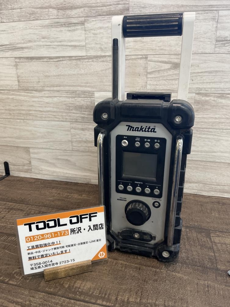 009▼おすすめ商品▼マキタ makita 充電式ラジオ MR107 本体のみ ACアダプタ無し 動作OK 14.4V/18V