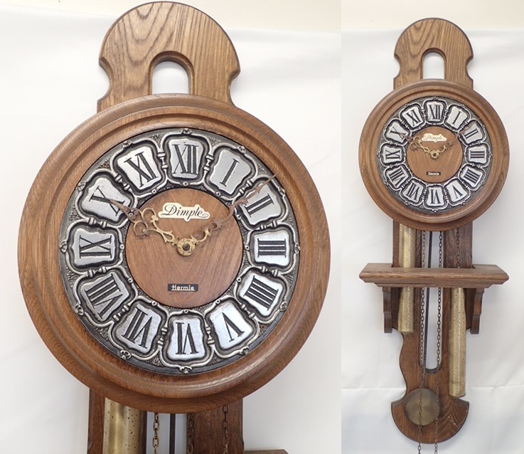  10304 T Hermle/ヘルムレ/分銅/振り子/柱時計/Dimple/木製/ヴィンテージ/現状渡し(アナログ)｜売買されたオークション情報、yahooの商品情報をアーカイブ公開 - オークファン 掛時計、柱時計