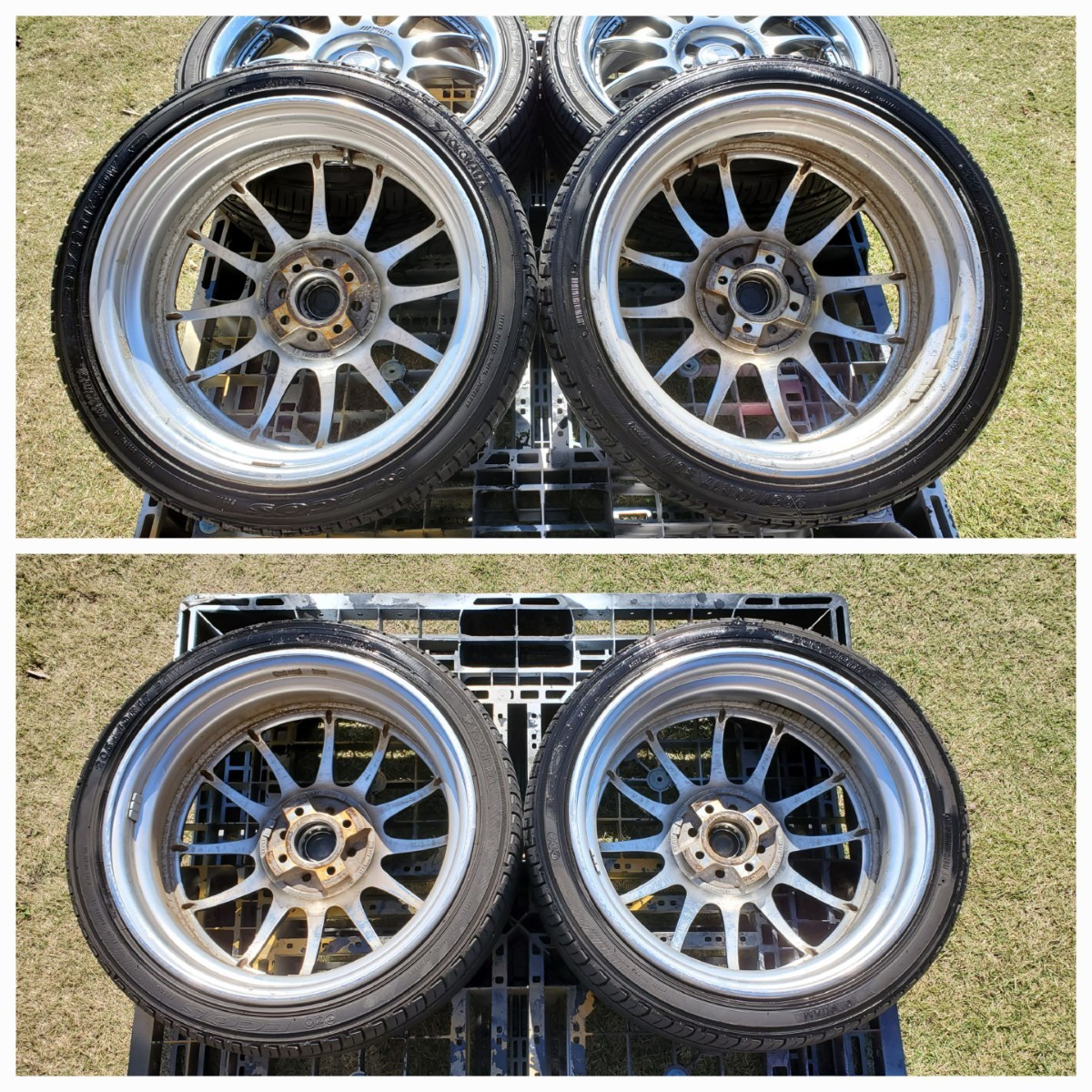 work ワーク XSA戦 XS2 17インチ PCD100 7J +30 4H 205/40R17 タイヤ