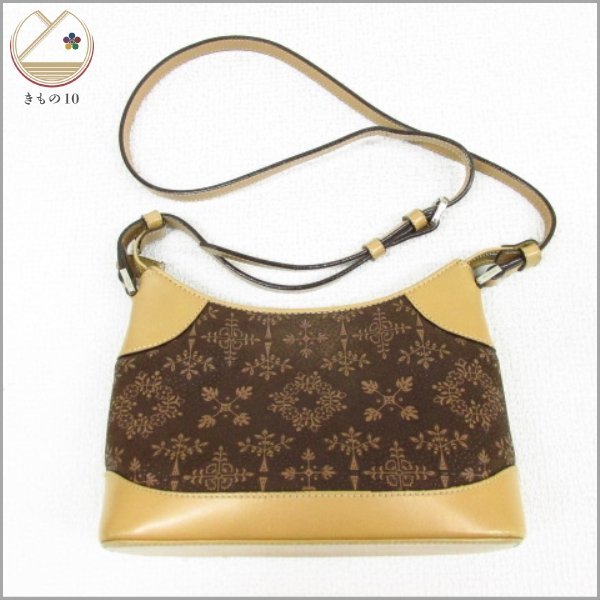 ☆着物10☆ 1円 【印傳屋】Folky ショルダーバッグ 和装小物 [同梱可 