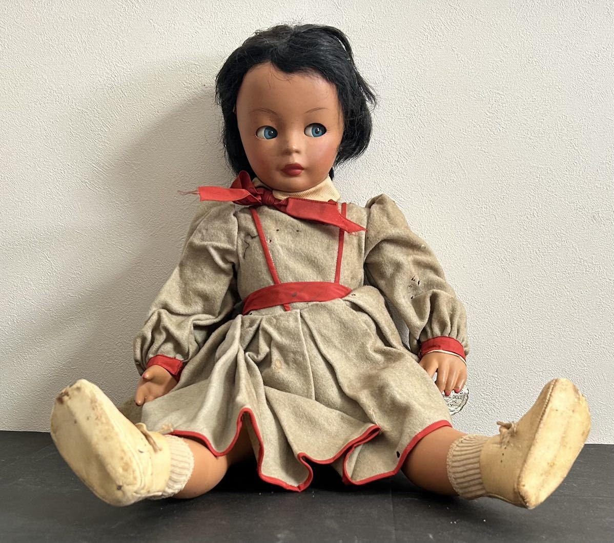 辰】アンティークドール BONOMI ITALY 約46.5cm ○昭和レトロ