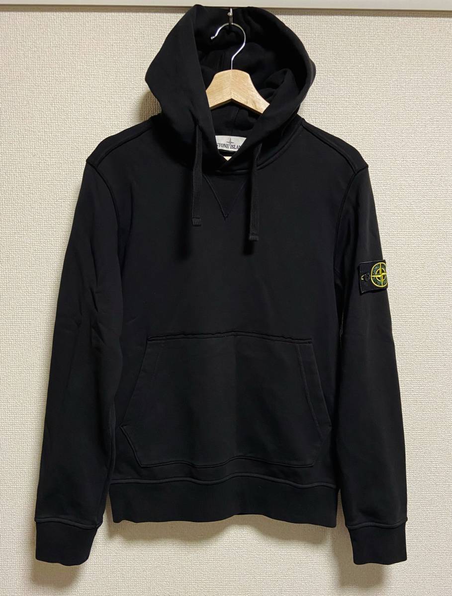 美品 STONE ISLAND ストーンアイランド スウェット パーカー 黒 サイズ 