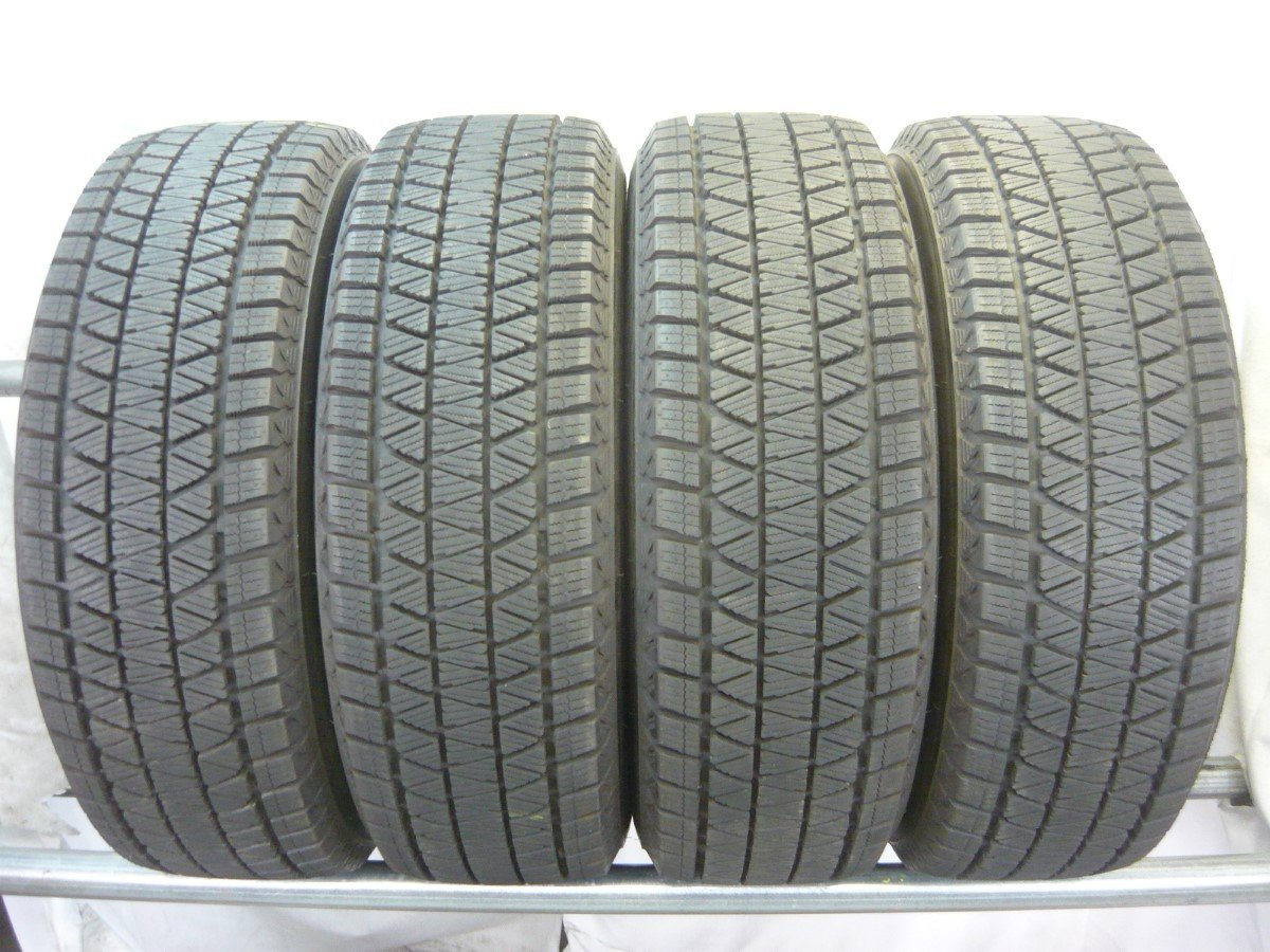 1円開始】バリ山！ブリザック DM-V3□225/65R17○8分山 4本 検査済み