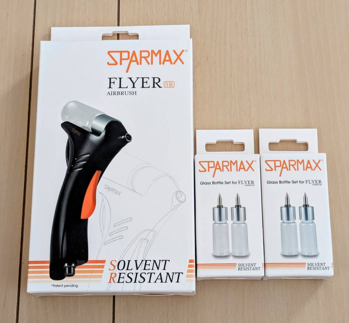 アネスト岩田 SPARMAX FLYER SR エアブラシ ノズルボトル2本セット×2