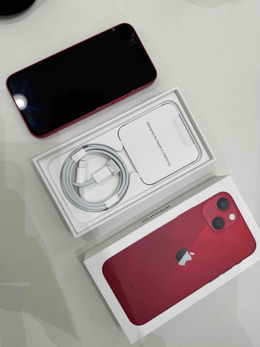 iPhone13mini 256GB red SIMフリー 売り切り 送料無料！ - 中古