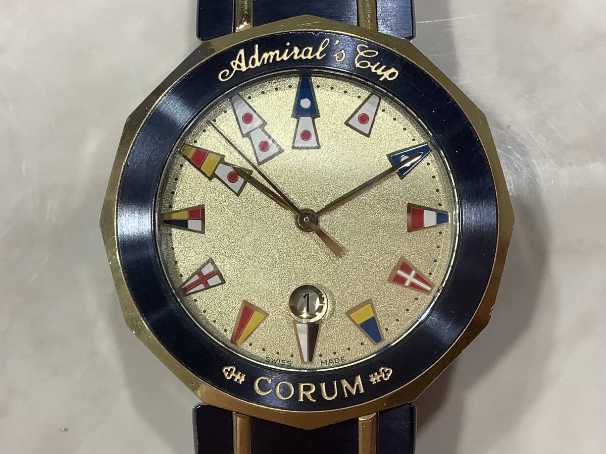 9595 1円〜 電池交換済み CORUM コルム 99.810.31V52B Admiral