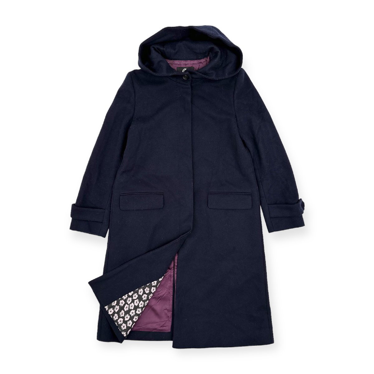 PS Paul Smith ポールスミス 裏地花柄 フード付き ロングコート サイズ 