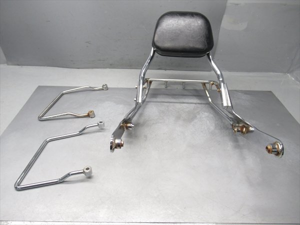 B2R5-1026 カワサキ エリミネーター250V バックレスト Kawasakiプレート付き 純正品 【VN250A-001～ 98年式 動画有】