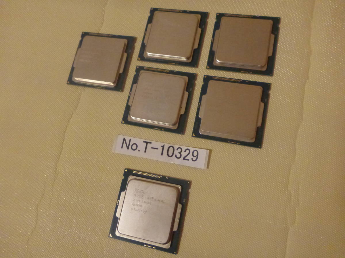 管理番号　T-10329 / INTEL / CPU / Core i5-4590・4590S / LGA1150 / 全6個セット / BIOS起動確認済み / ゆうパケット発送 / ジャンク扱い