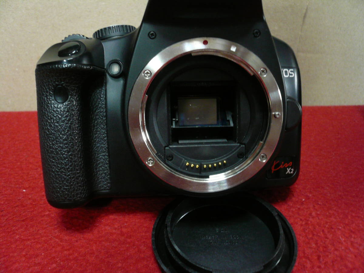 CANON EOS Kiss X2+レンズ2本(80+200mm)+の中古品 (6118ショット) 全て