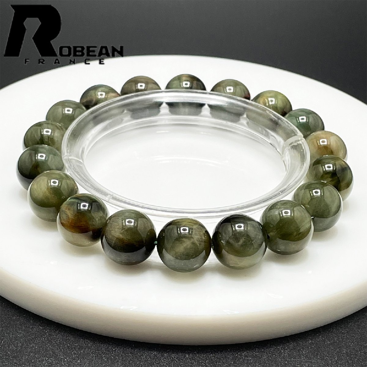 絶賛 EU製 定価5万円☆ROBEAN・猫目グリーンルチル