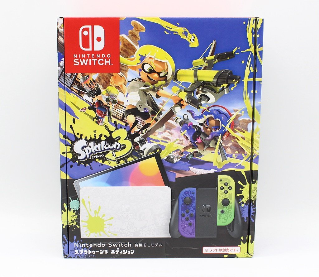 1円【未使用】 任天堂 ニンテンドー Switch スイッチ 本体 有機ELモデル スプラトゥーン3 エディション HEG-S-KCAAA z23-3749 z_e