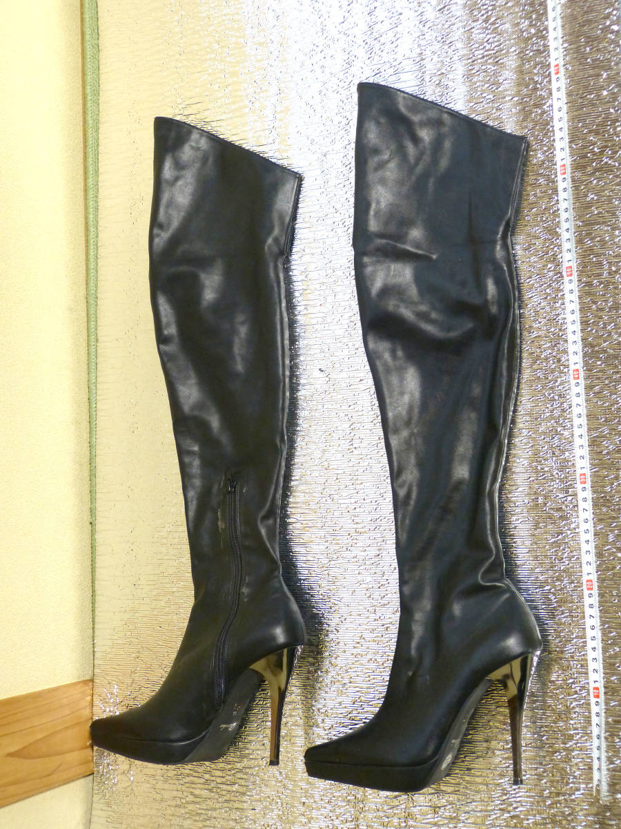 １８．Platinodeux　ストレッチニーハイブーツ　LL（25cm相当）