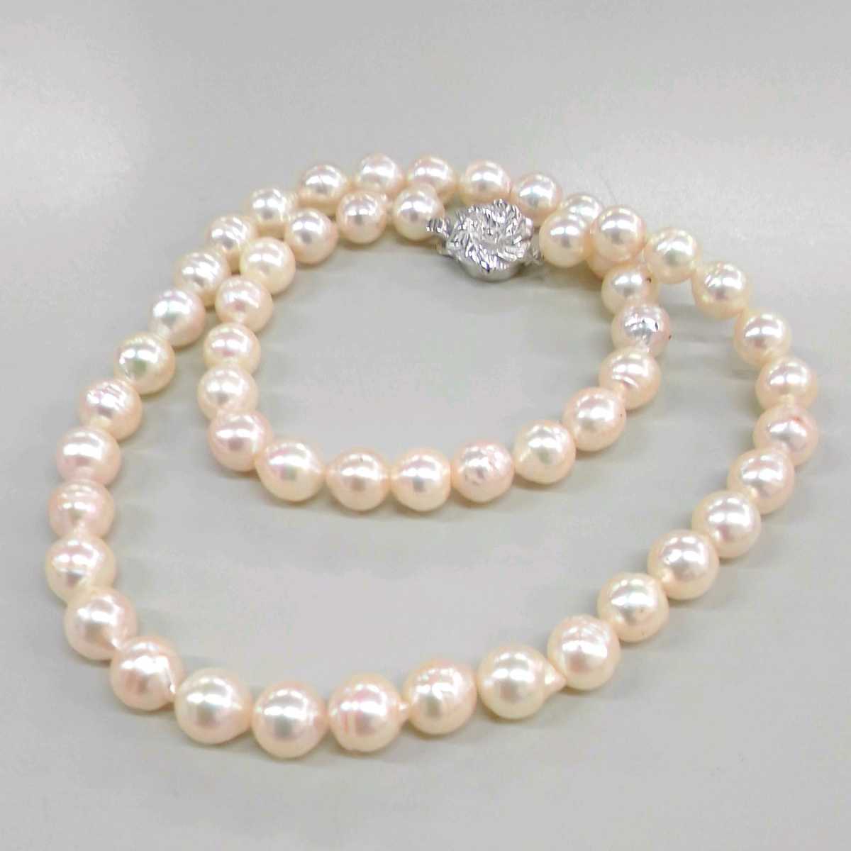 ○ハ3885S◎艶やか バロック真珠 バロックパール ネックレス 40センチ 