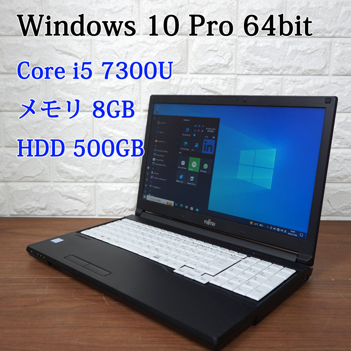 Fujitsu LIFEBOOK A577⁄RX Core i5 8 GB 500 GB 15.6
