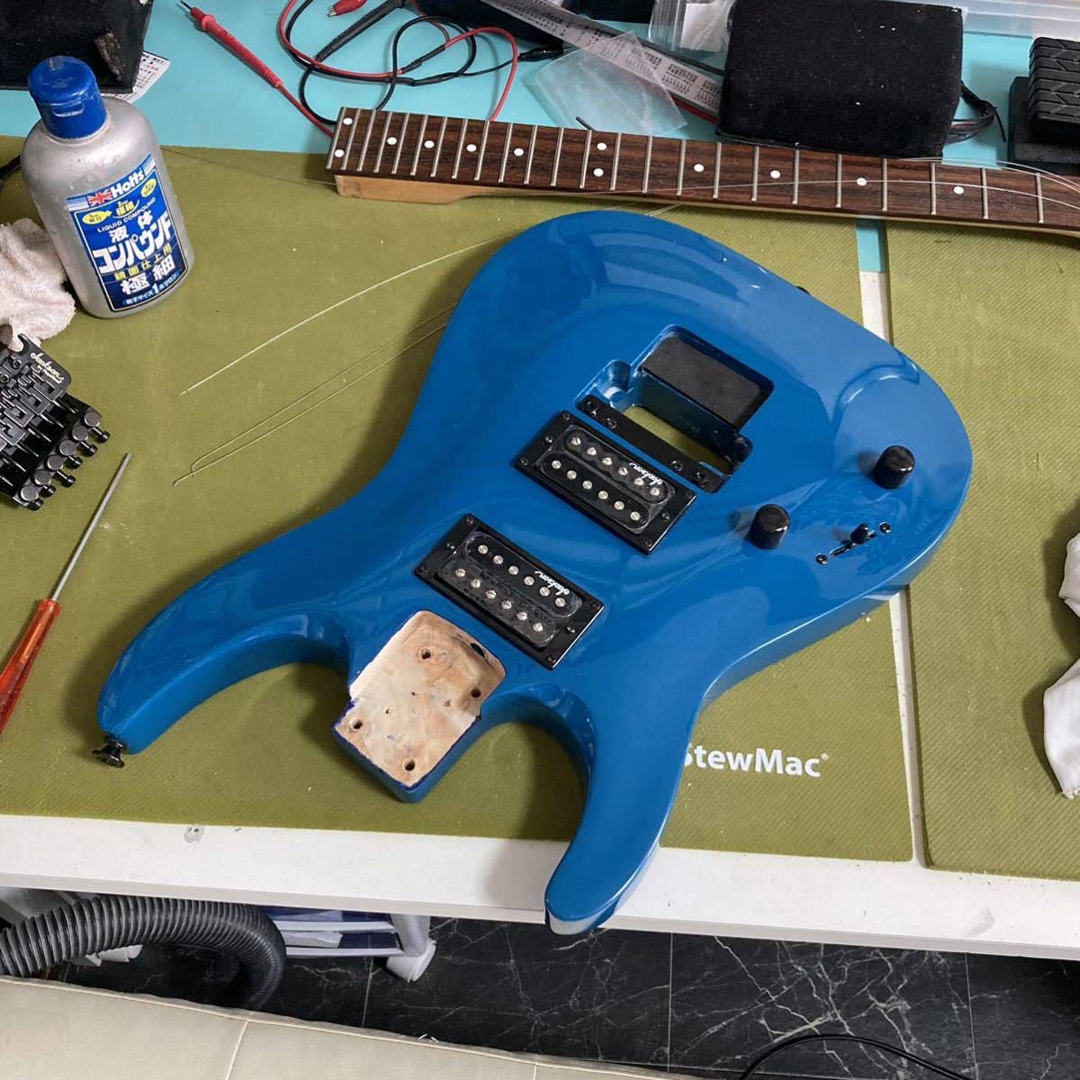 Jackson JS Series Dinky Arch Top JS32 DKA Amaranth Bright Blue+Grover Jackson Right Neck 左用 レフティ レフトハンド リバースヘッド_10