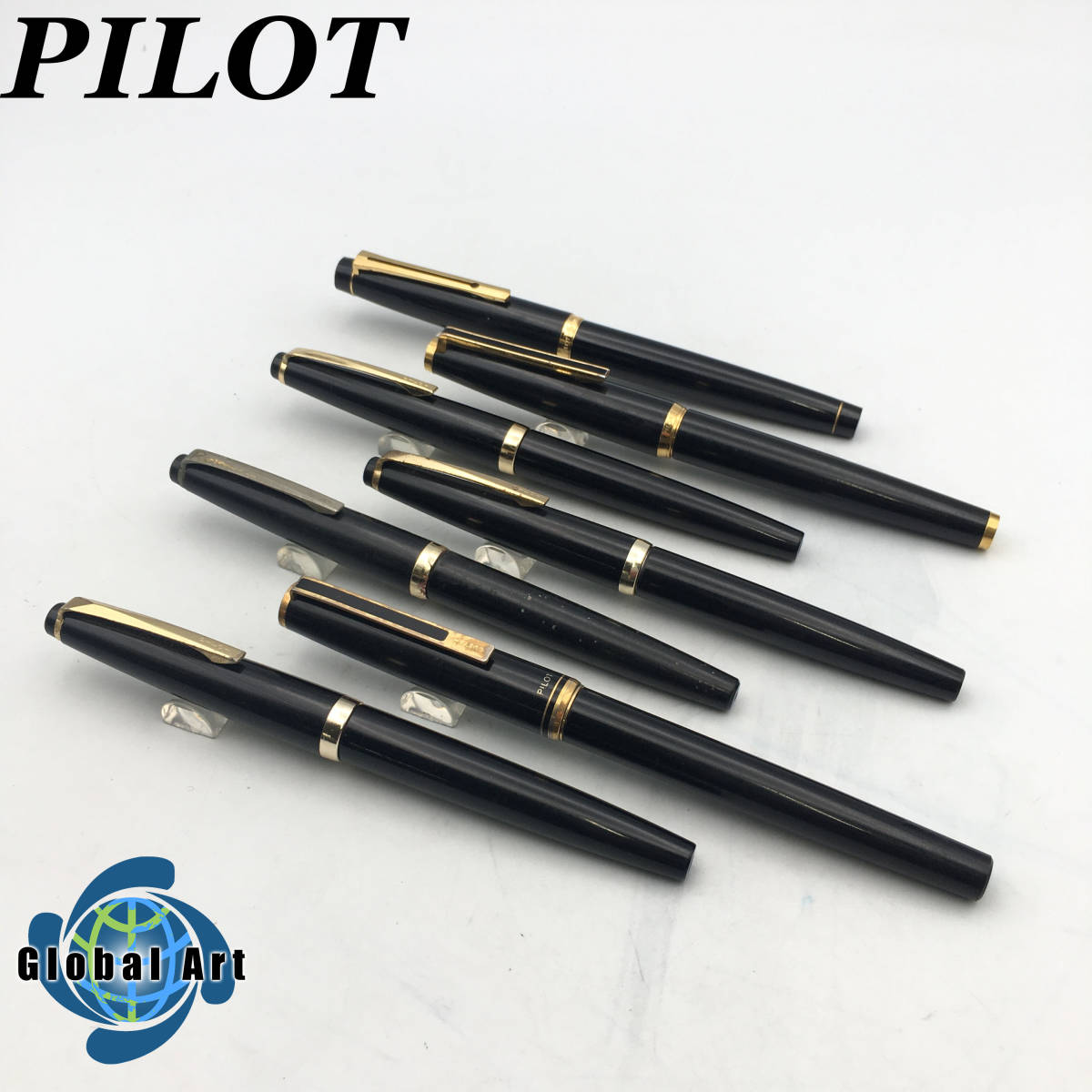 2457】パイロット ペン先18K-750 万年筆 シルバー/ キャップ上マーク