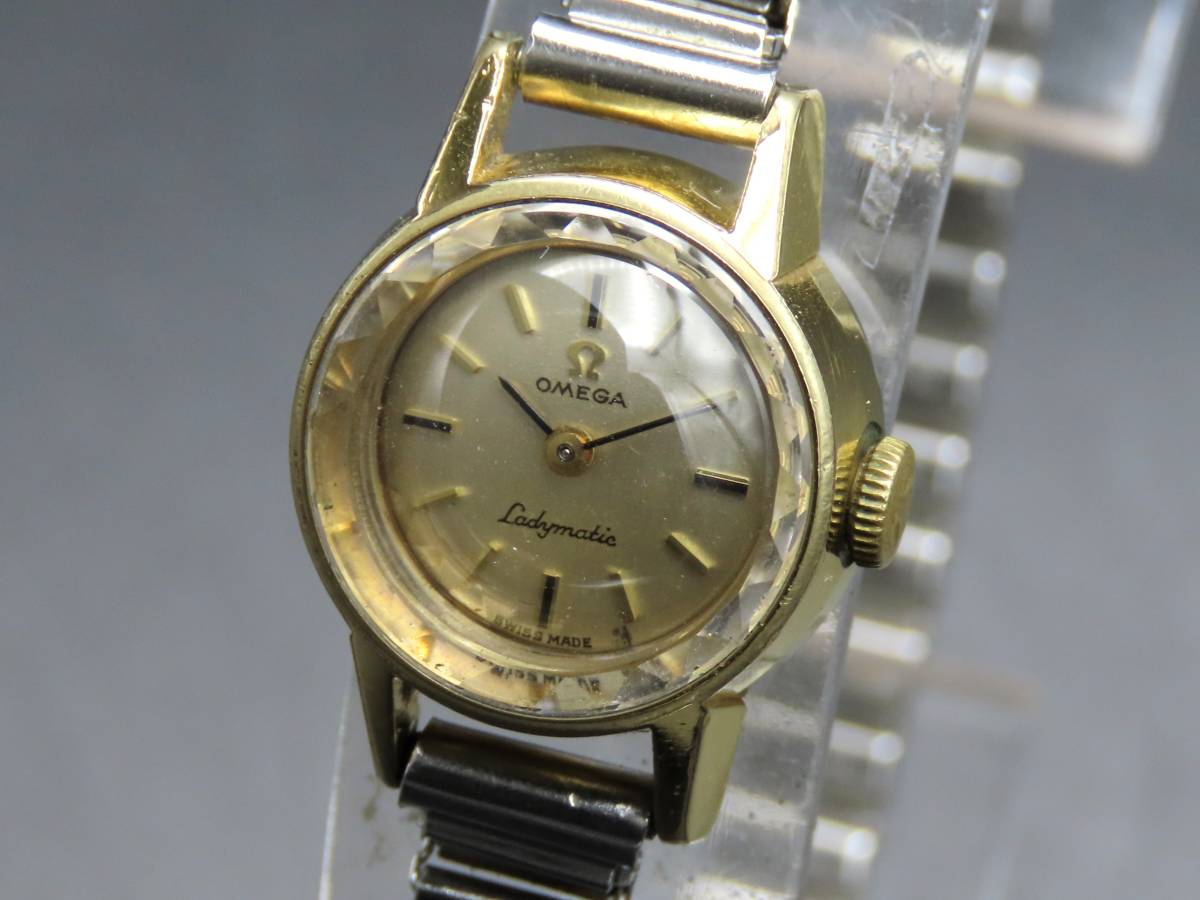 1円～! 稼動品☆正規品 OMEGA オメガ 551004 レディマチック GP SS