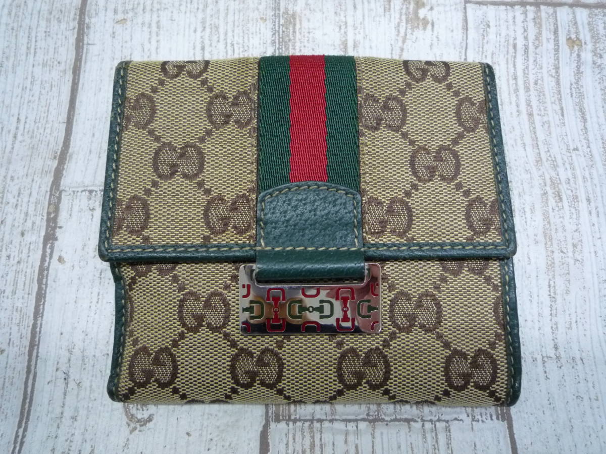 グッチ GUCCI ズゥミ チェーンミニウォレット 570660 二つ折り財布
