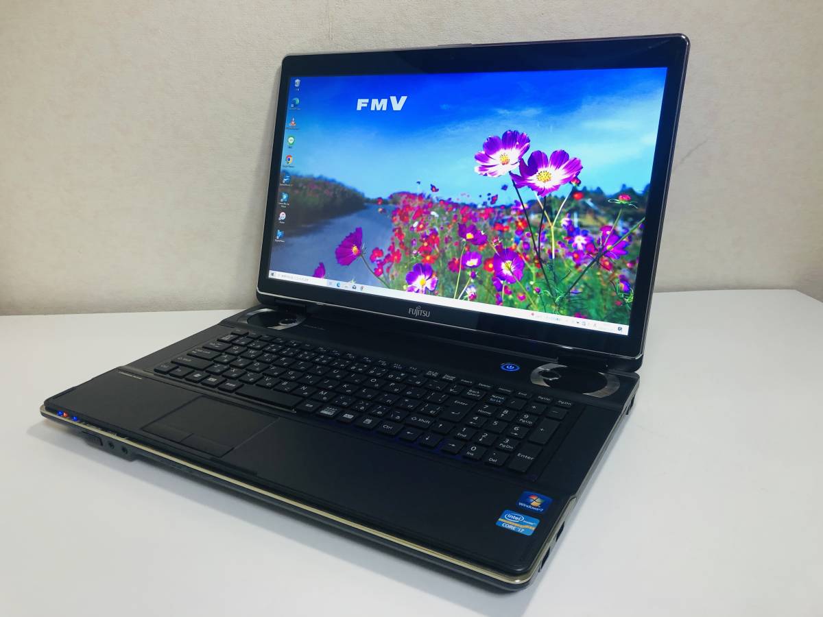 【爆速新SSD512GB☆メモリ8GB☆17.3型ワイド♪】☆富士通 NH77/ED☆最強 Core i7-2670QM☆カメラ/Blu-ray/高解像度☆Windows10 