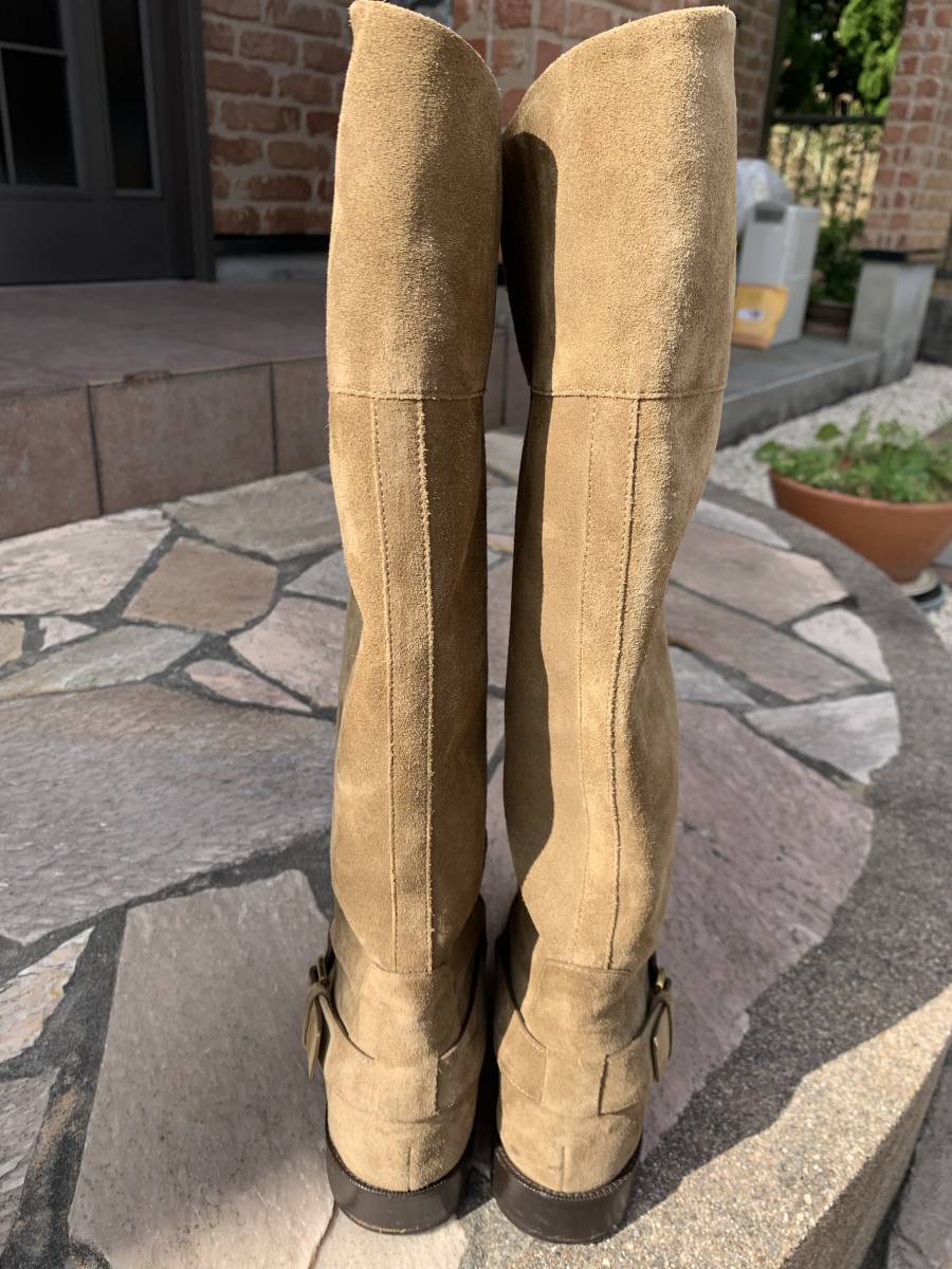 ルイヴィトン LOUIS VUITTON ロングブーツ スエード 361/2 レディース 