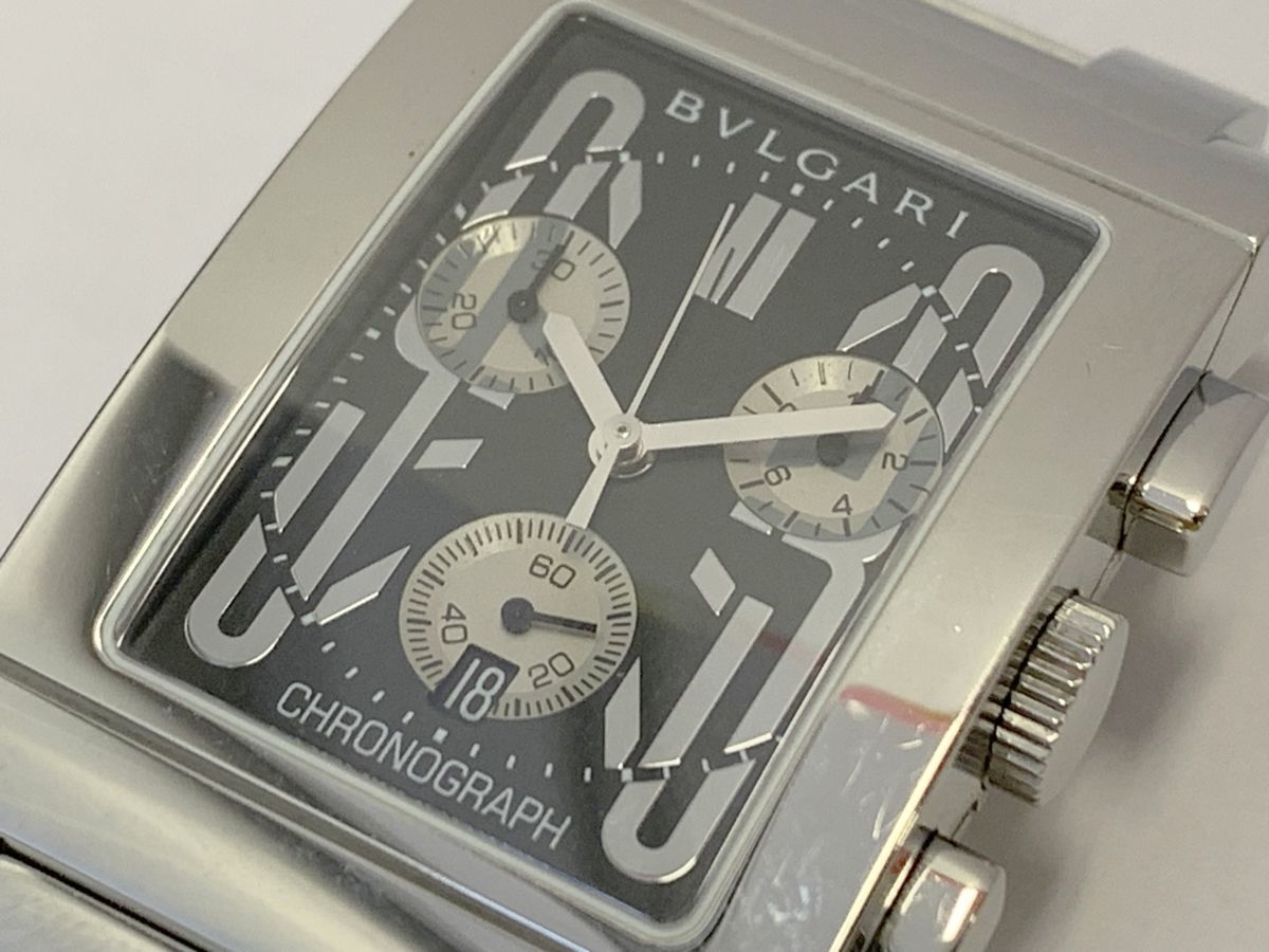 V462-O43-140 【電池交換済み】 BVLGARI ブルガリ レッタンゴロ RTC49S 