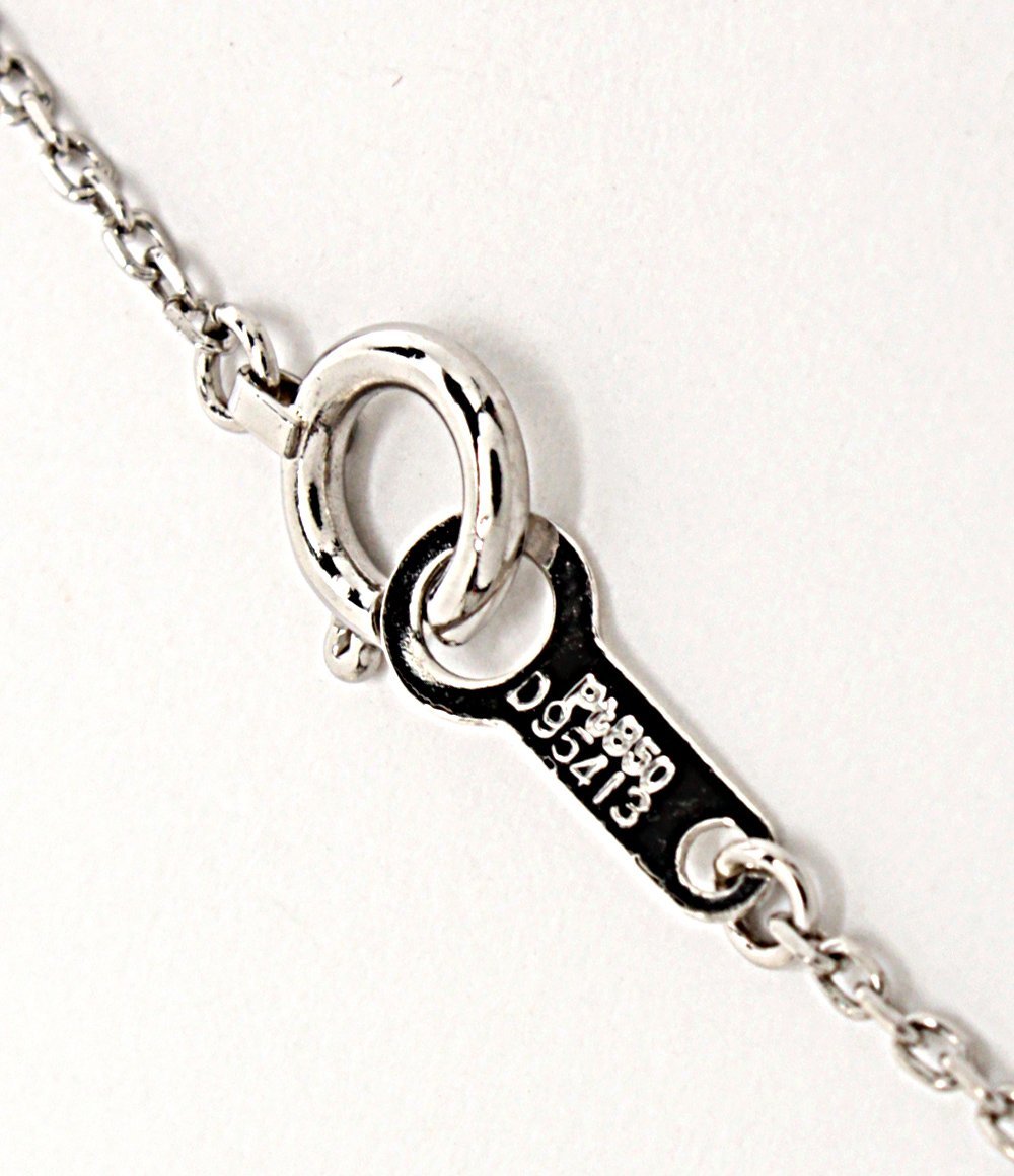 美品 ネックレス Pt850 D0.35ct レディース ジュエリーマキ [1204初