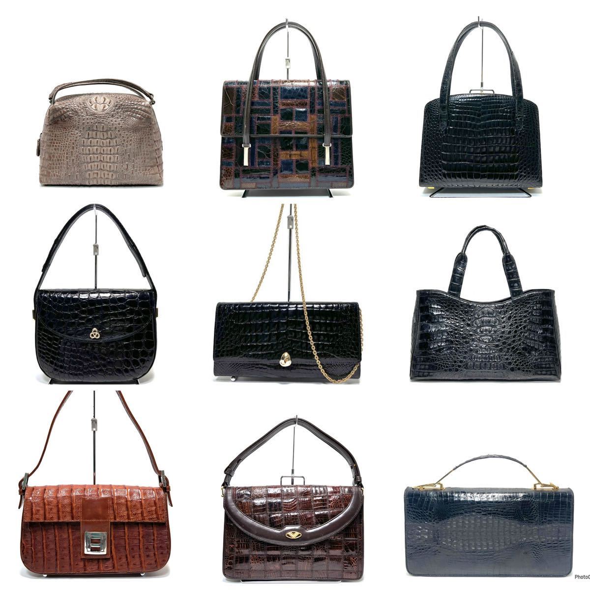 ☆良品ー美品☆ crocodile leather クロコダイル シャイニング マット 