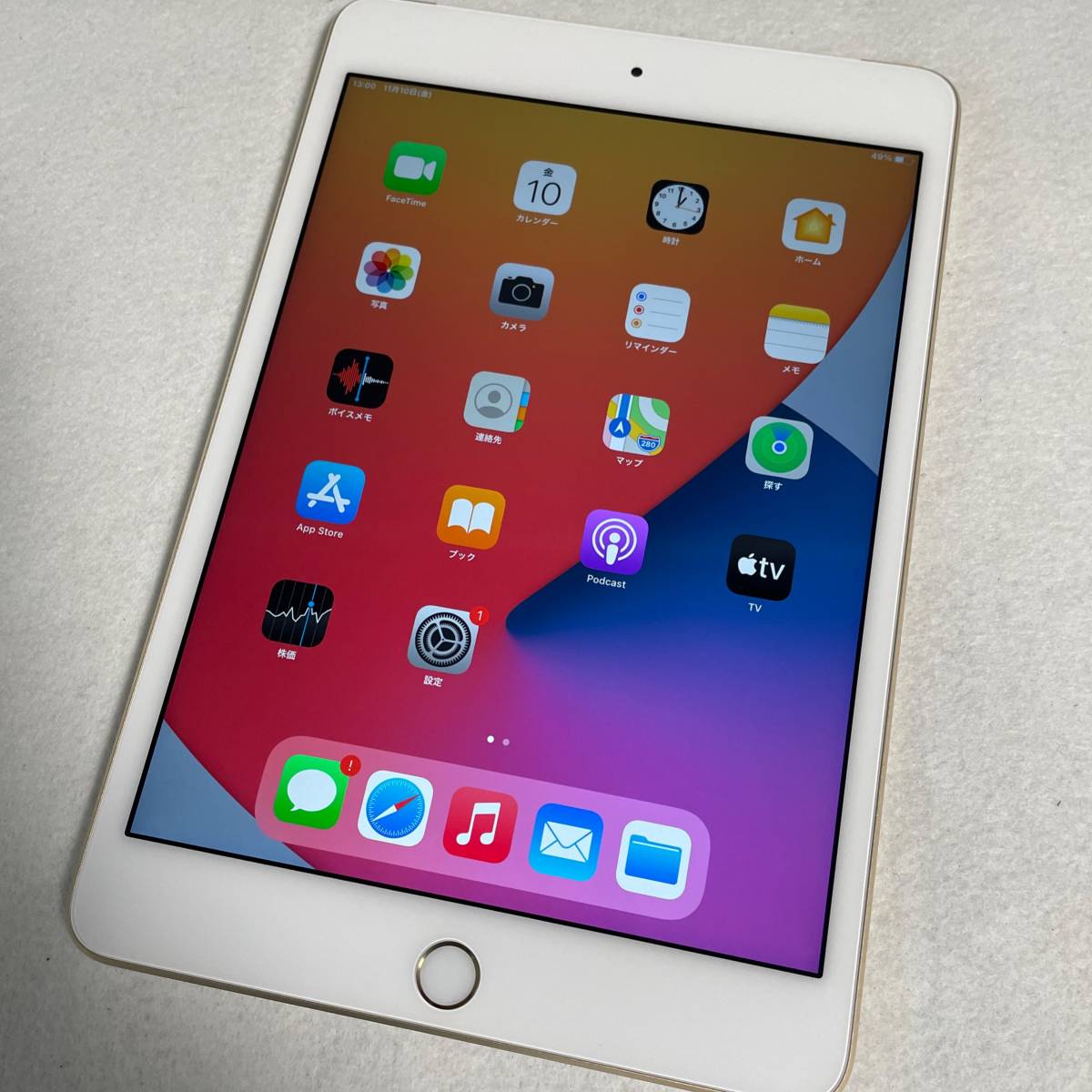美品/SIMフリー】iPad mini 第4世代 128GB Wi-Fi＋Cellular［MK782J/A