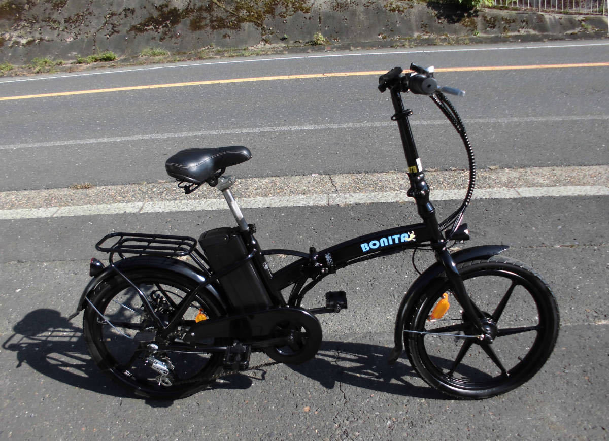 1円～BONITA ディスク式 折り畳み電動自転車 36V 7.8Ah SHIMANO 6速 