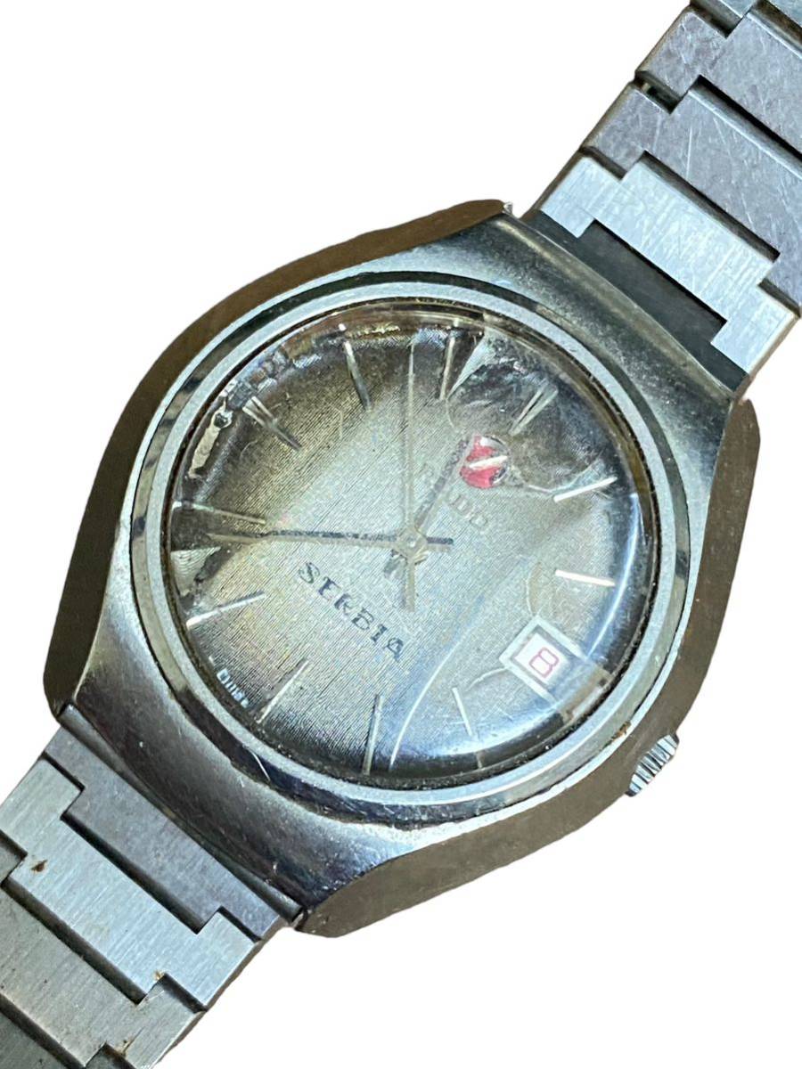 17479 RADO ラドー SERBIA セルビア AT 自動巻き グレー文字盤 デイト 本体のみ メンズ 腕時計 中古 ジャンク