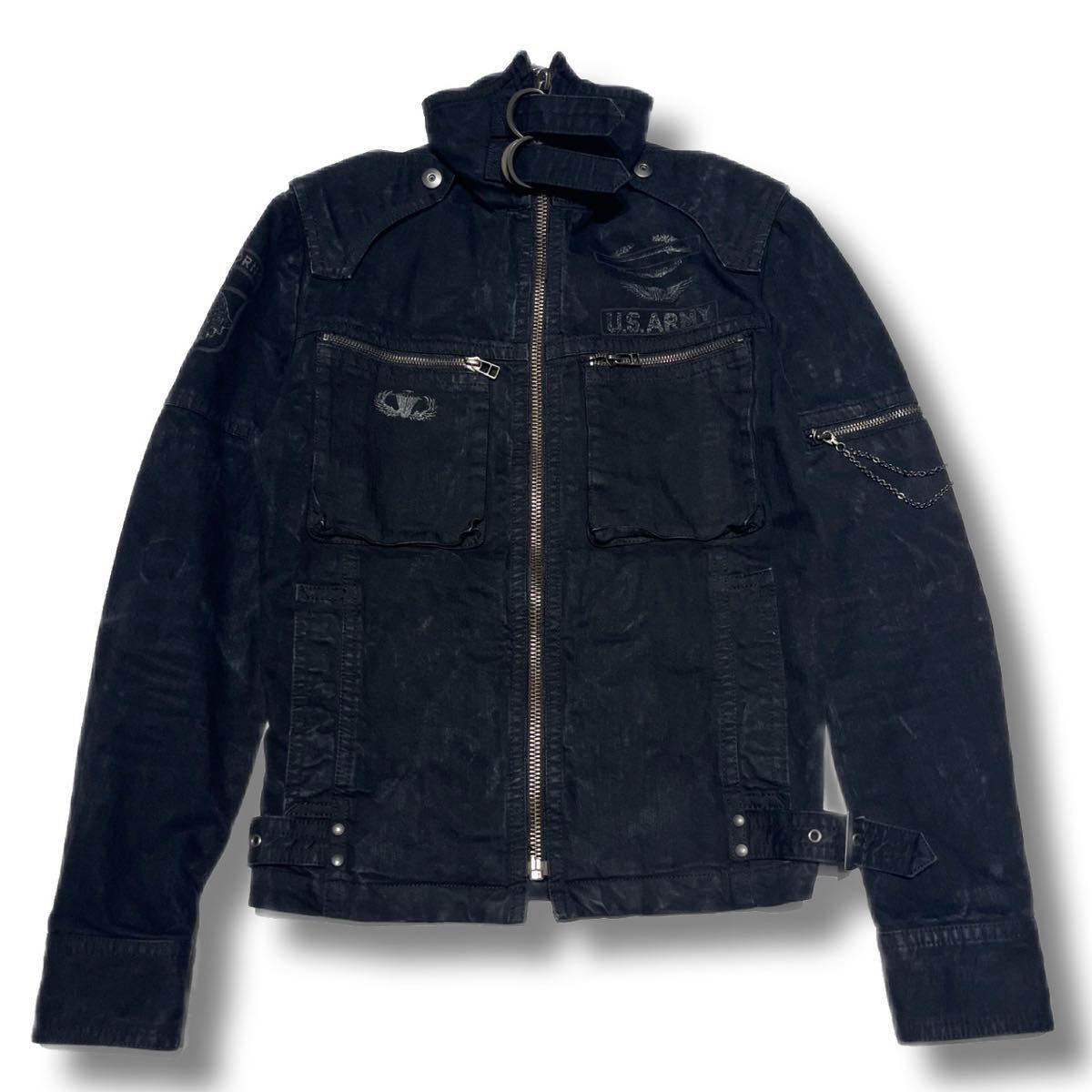 希少 archive 5351 PourLesHommes レザージャケット フレンチアーミー レザージャケット｜5351POUR LES HOMMES / 5351