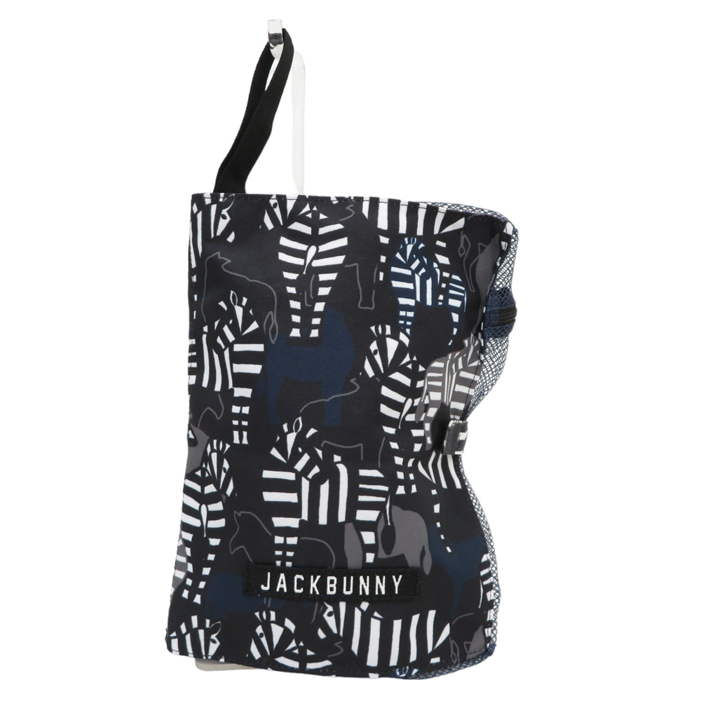 JACK BUNNY ジャックバニー シューズケース ゼブラ柄 ネイビー系 [240101069766] ゴルフウェア