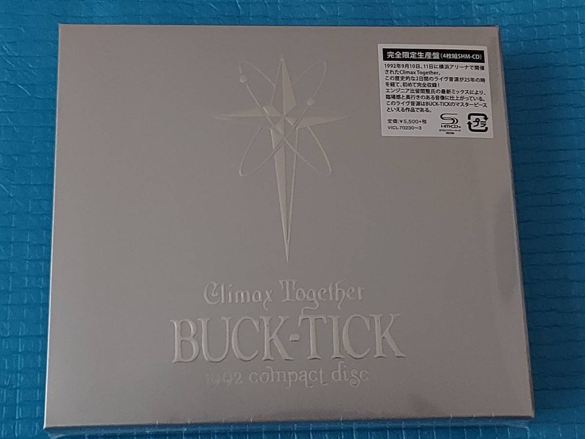 BUCK-TICK【完全限定生産盤4枚組SHM-CD】Climax Together 1992 compact disc＜完全限定生産盤＞「新品・未使用・未開封」