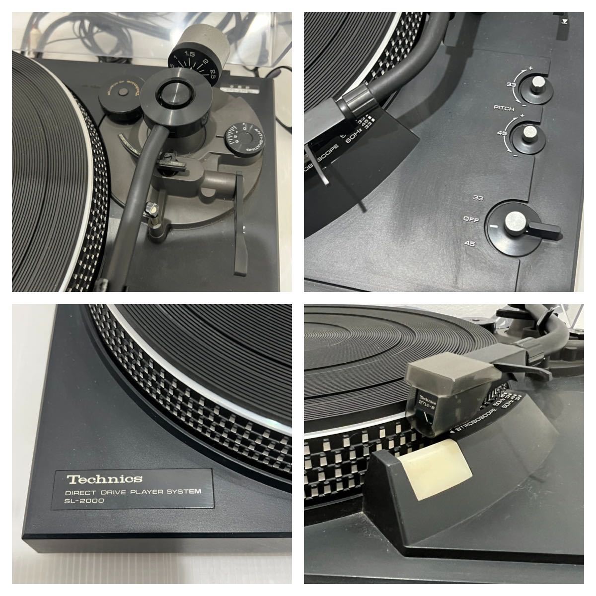 テクニクスTechnics SL-2000ターンテーブルレコードプレーヤー動作品