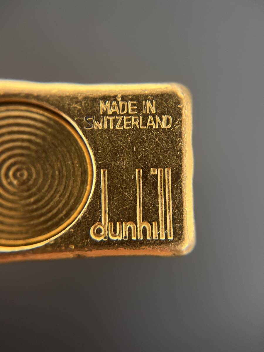 【1円スタート！】Dunhill ダンヒル ガスライター ゴールドカラー 槌目模様 着火未確認 アンティーク ヴィンテージ_6