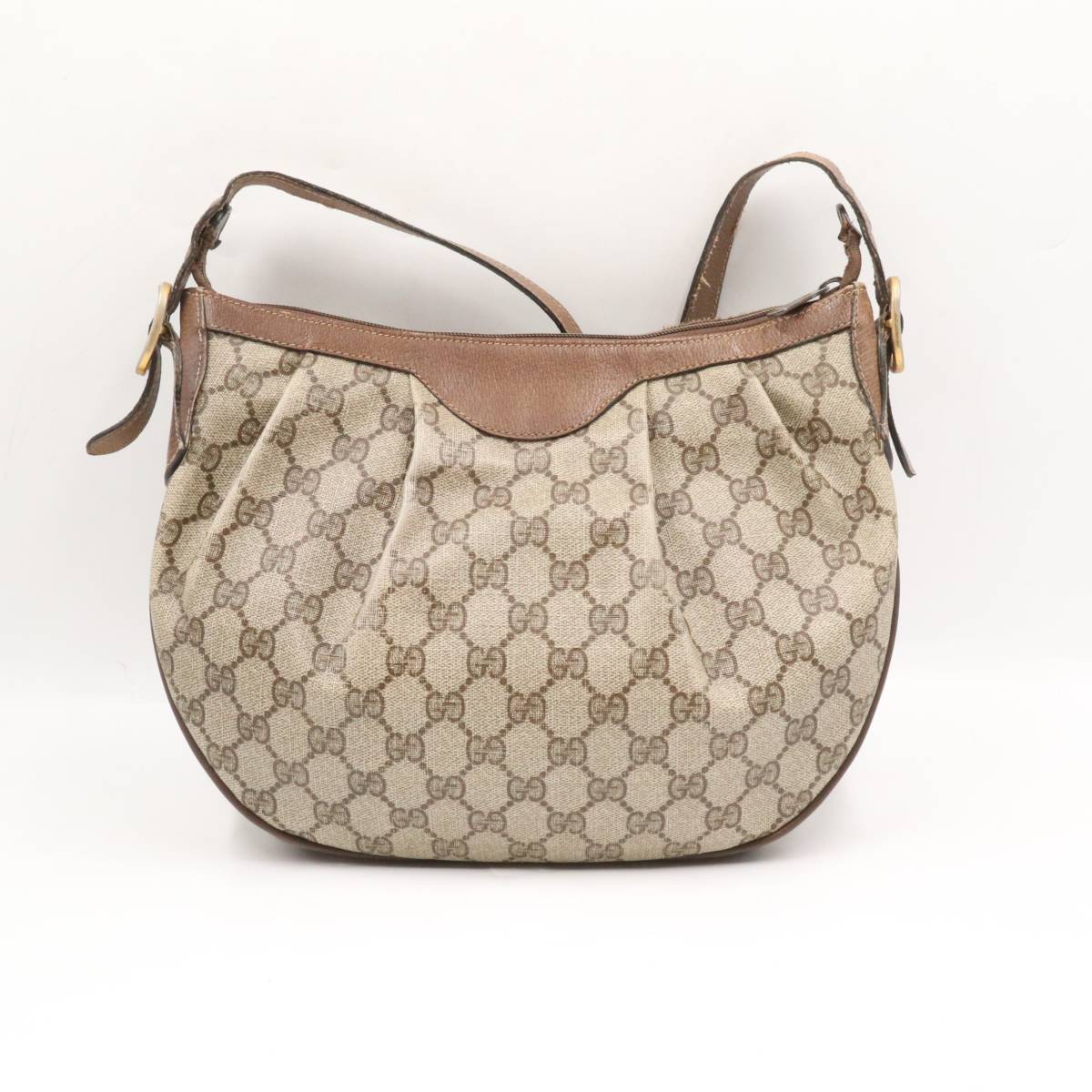 ☆GUCCI グッチ 41 02 058 オールドグッチ ヴィンテージ GG柄 PVC 