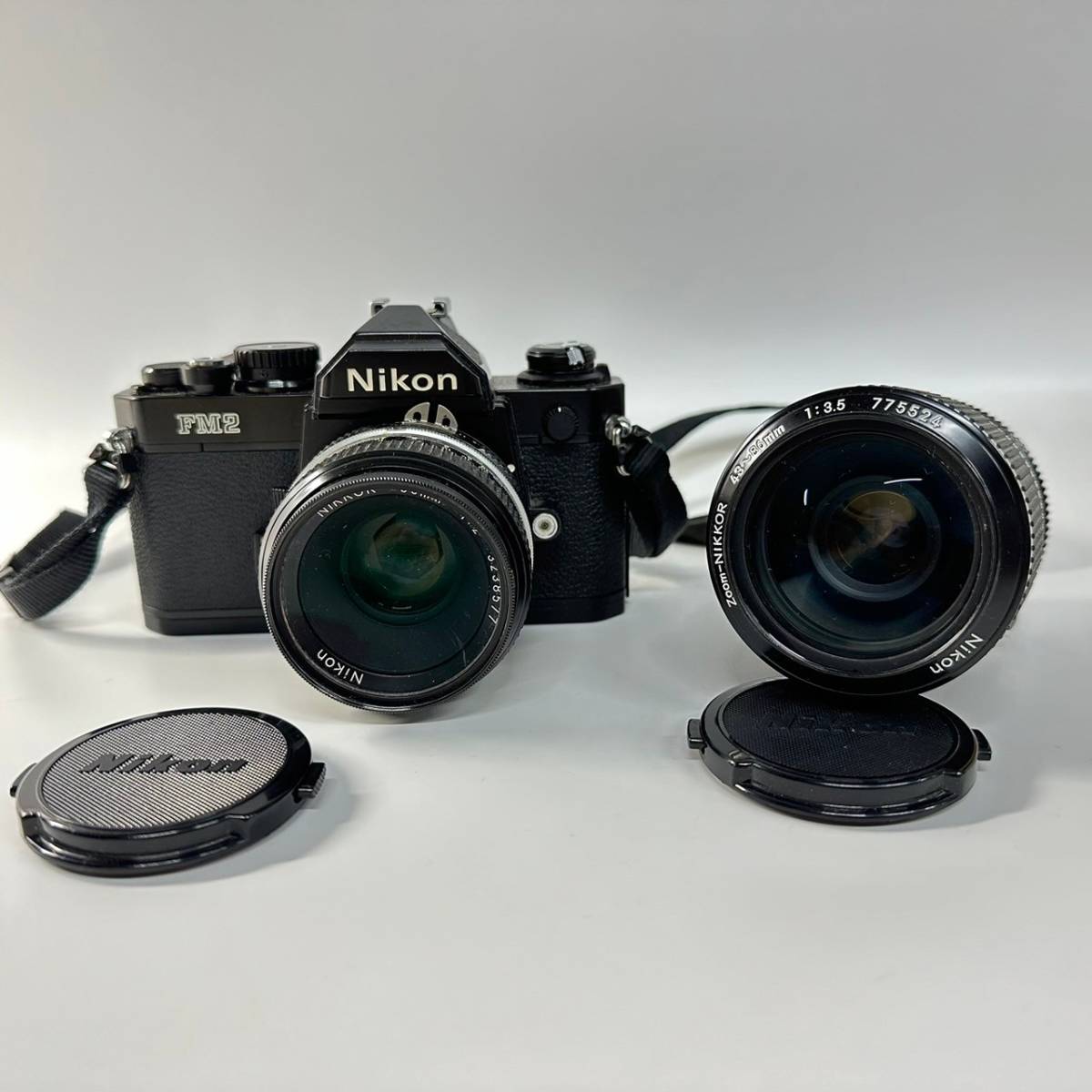 1円~【動作未確認】ニコン Nikon FM2 NIKKOR 50mm 1:2 Zoom 43-86mm 1: