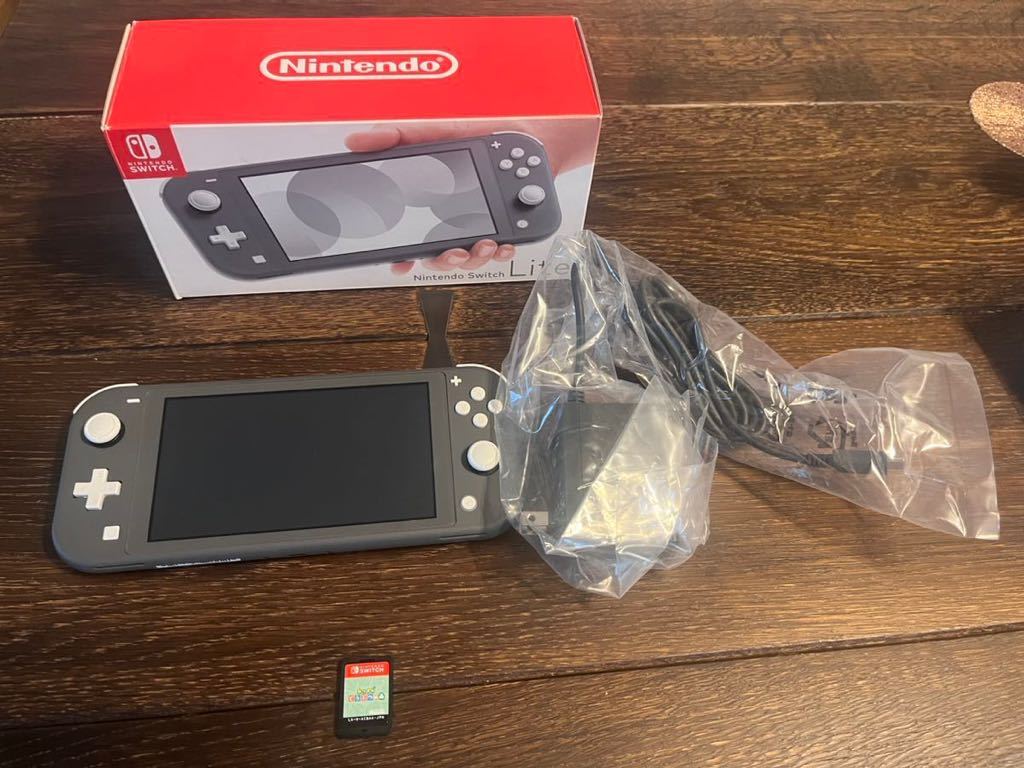 Switch ライト nintendo switch lite グレー あつまれ どうぶつの森